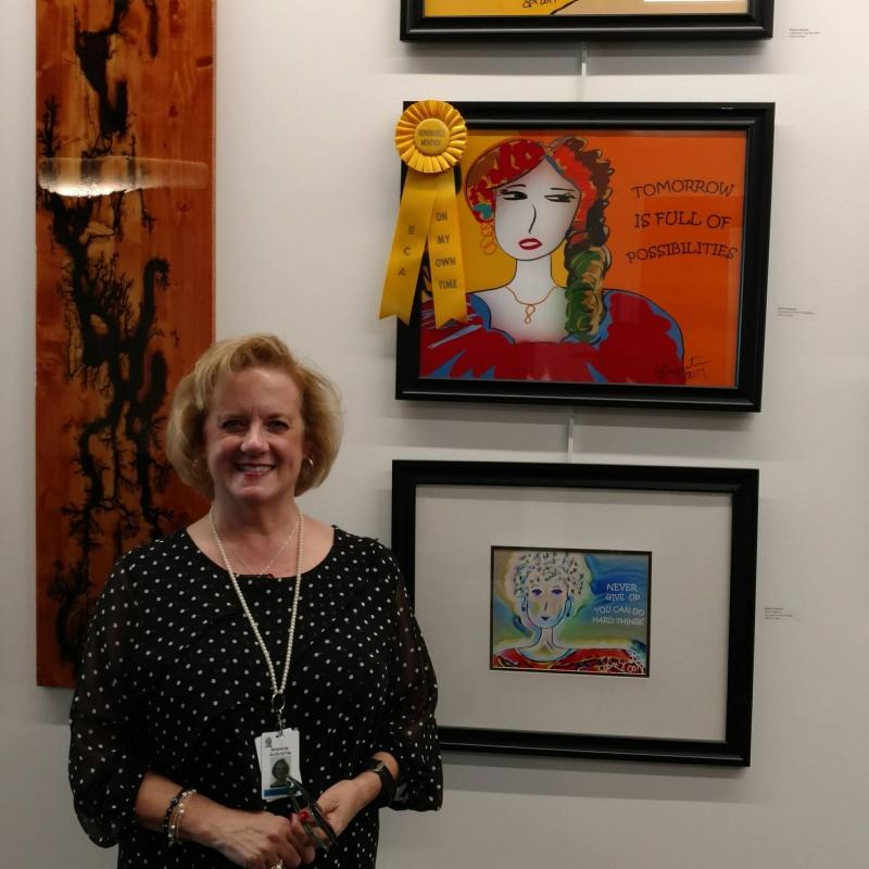 Two of my drawings won at the Capital One art contest in 2017.  